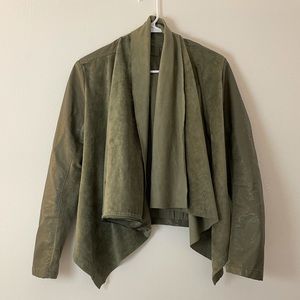 Anthropology bought Blank NYC olive green jacket.